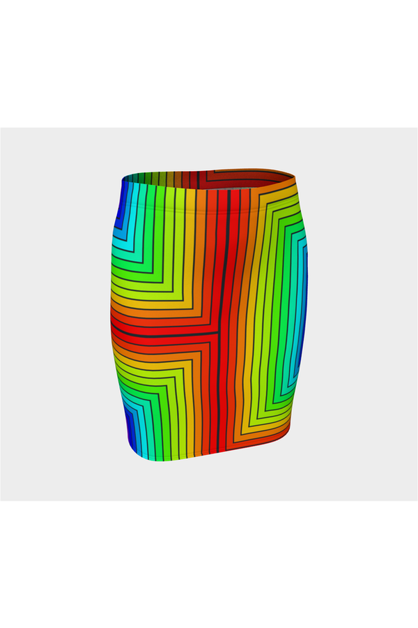 Matrix Gradient Fitted Skirt - Objet D'Art