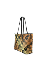 Golden Pawsibilities Leather Tote Bag/Small - Objet D'Art