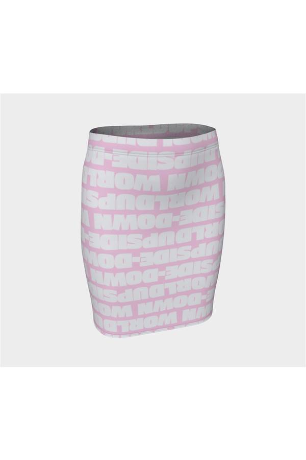 Upside-Down World Fitted Skirt - Objet D'Art