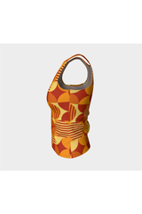 Bauhaus Orange Fitted Tank Top - Objet D'Art