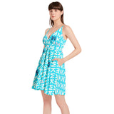 MK Ultra Spaghetti Strap Sleeveless Falred Hem Short Dress - Objet D'Art
