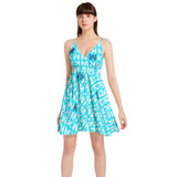 MK Ultra Spaghetti Strap Sleeveless Falred Hem Short Dress - Objet D'Art