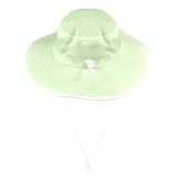 avocado spread solid print Wide Brim Bucket Hat - Objet D'Art