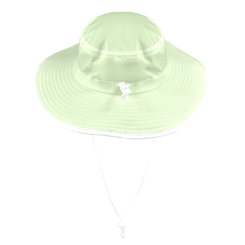 avocado spread solid print Wide Brim Bucket Hat - Objet D'Art