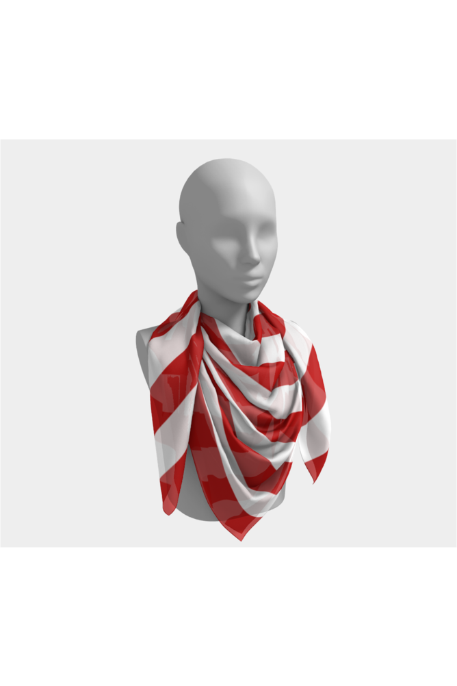 Patriotic Stripes Square Scarf - Objet D'Art