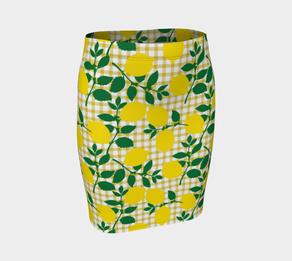 Lemon and Gingham Fitted Skirts - Objet D'Art