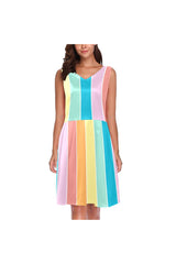 RNBW 2 D07 BACK UPPER Chryseis Sleeveless Pleated Dress(Model D07) - Objet D'Art