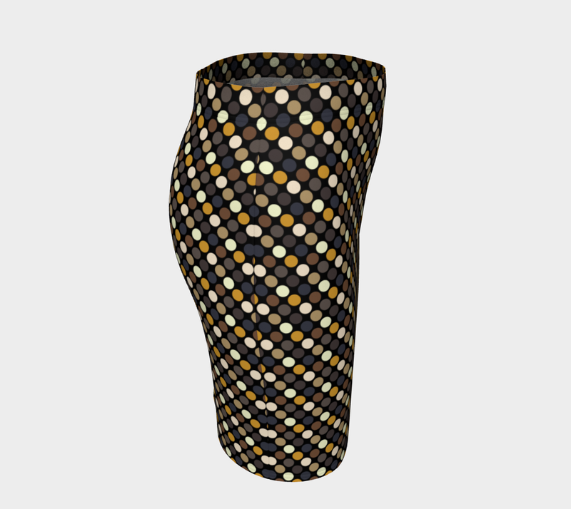 Earthtone Polka dot Fitted Skirt - Objet D'Art