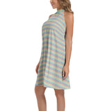 Tie Back Halter Neck Flared Dress - Objet D'Art