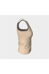 Tan Fitted Tank Top - Objet D'Art