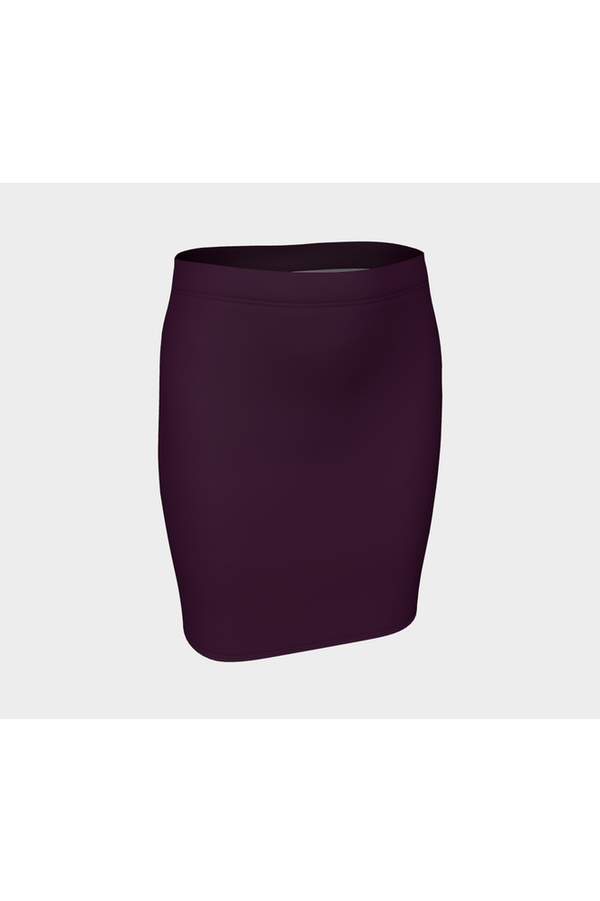 Plum Fitted Skirt - Objet D'Art