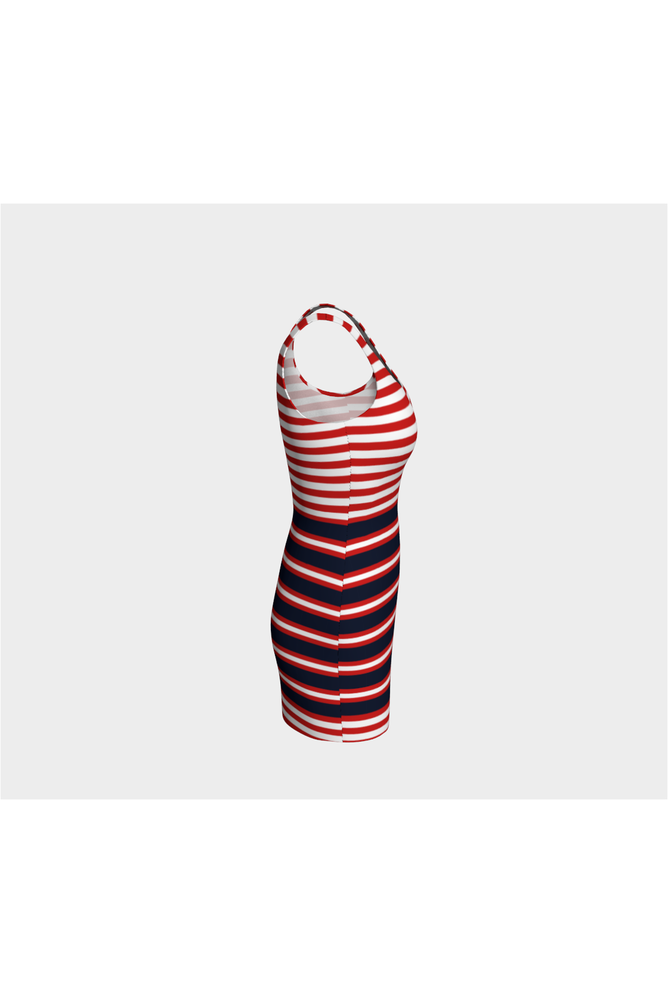 Americans Stripes Bodycon Dress - Objet D'Art