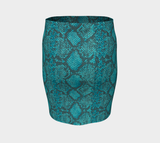 Snakeskin Fitted Skirt - Objet D'Art
