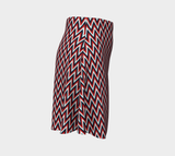 Herringbone Americana Flare Skirt - Objet D'Art