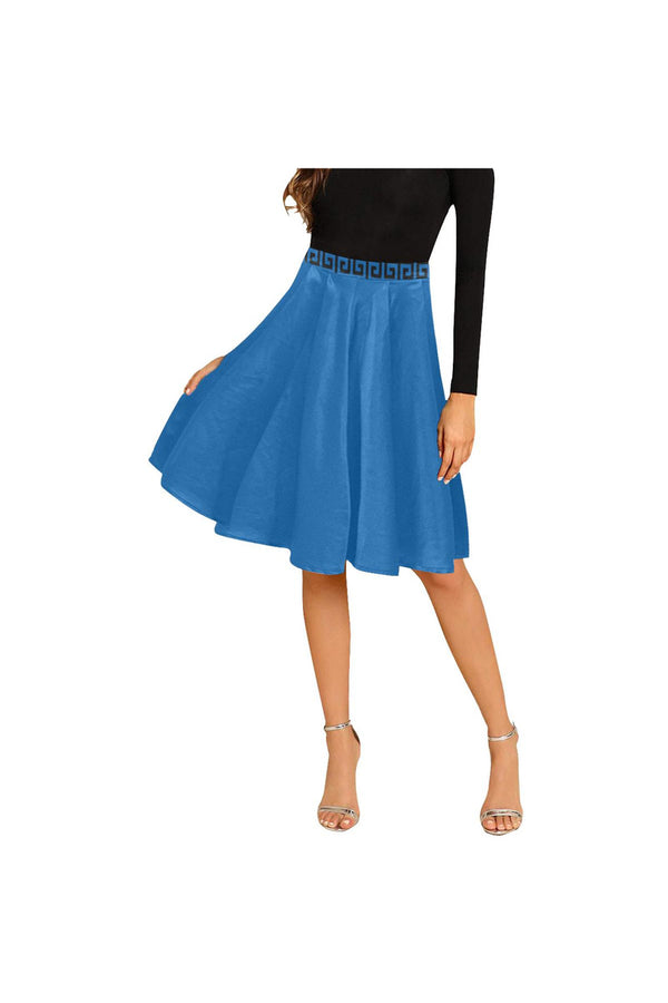 Greek Key Melete Pleated Midi Skirt - Objet D'Art