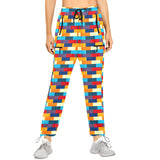 self portrait color scheme print Women's Quick Dry Cargo Sweatpants (Model L65) - Objet D'Art