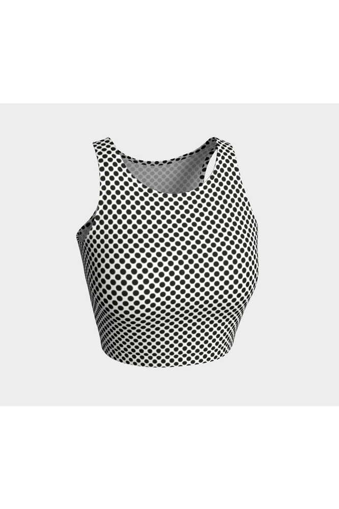 Micro Polkadot Athletic Crop Top - Objet D'Art