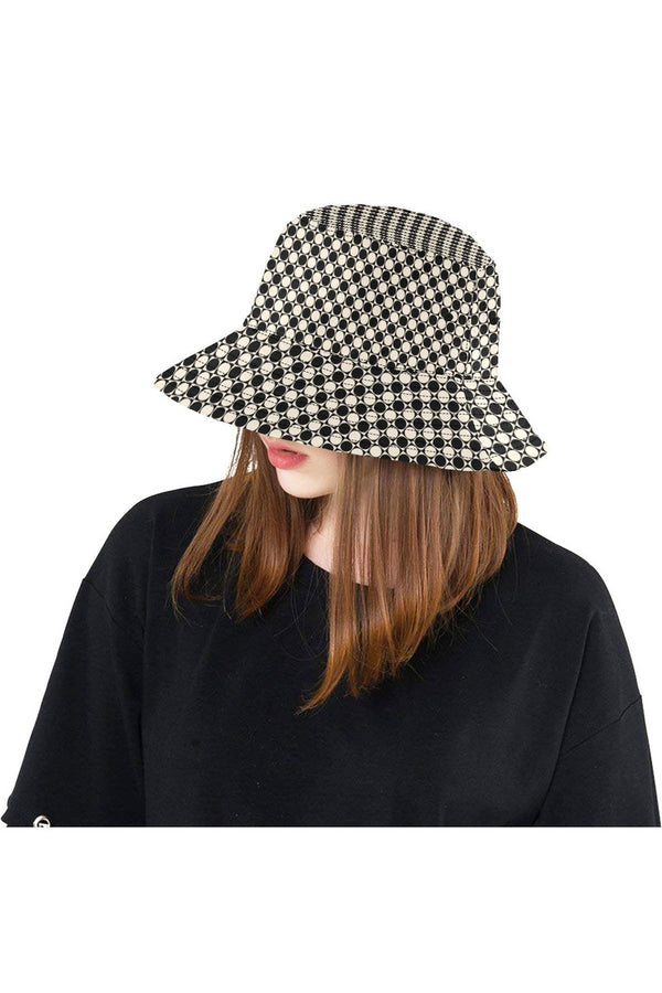 Circles in Squares All Over Print Bucket Hat - Objet D'Art