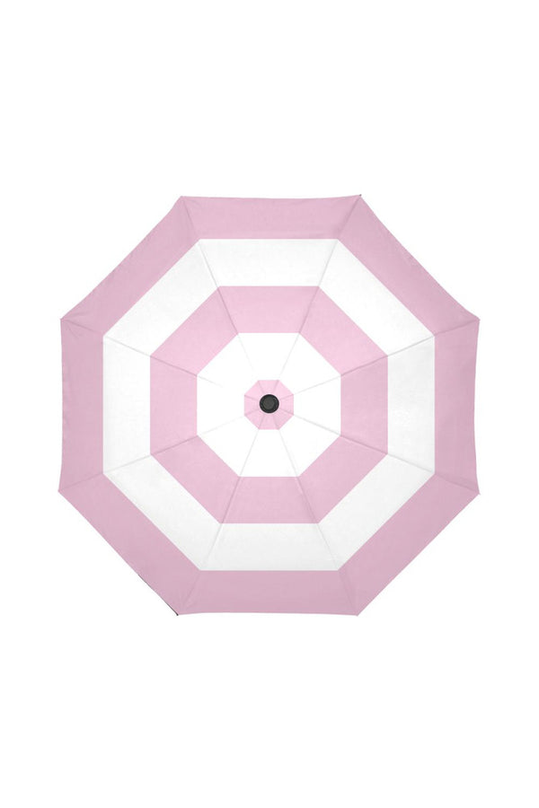 pink stripe umbrella Auto-Foldable Umbrella - Objet D'Art