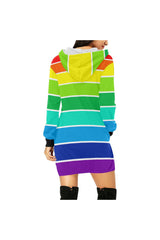 Rainbow Bright Hoodie Mini Dress - Objet D'Art
