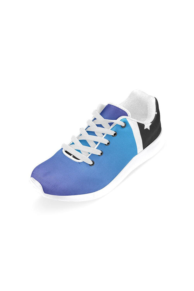 Blue Gradient & Stars Women’s Running Shoes (Model 020) - Objet D'Art