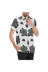Chemise à manches courtes à imprimé Paisley and Hearts pour homme - Objet D'Art Boutique en ligne