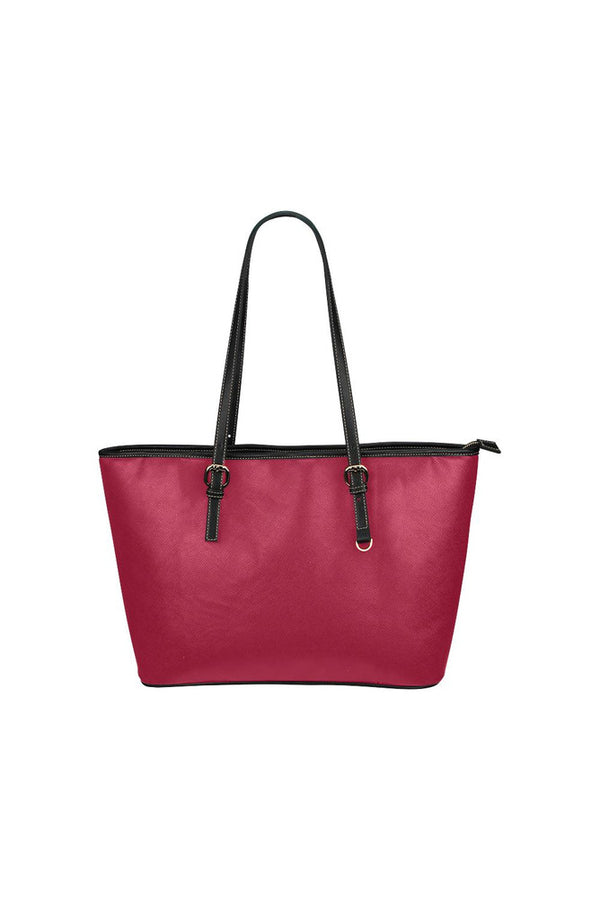 Jester Red Small Leather Tote Bag - Objet D'Art