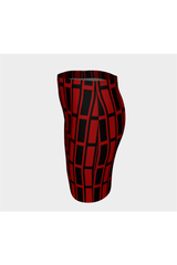 Red and Black Fitted Skirt - Objet D'Art