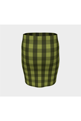 Pepper Stem Plaid Fitted Skirt - Objet D'Art