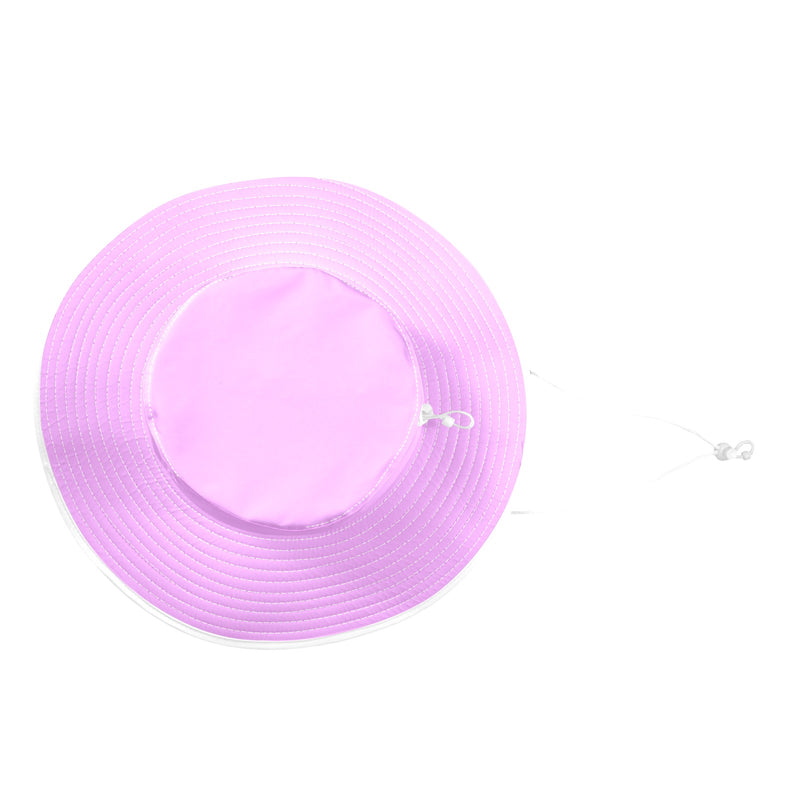 light purple pink solid Wide Brim Bucket Hat - Objet D'Art