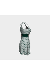 Scaled Up Pink Flare Dress - Objet D'Art