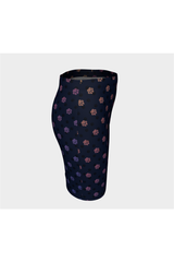 Paw Print Fitted Skirt - Objet D'Art