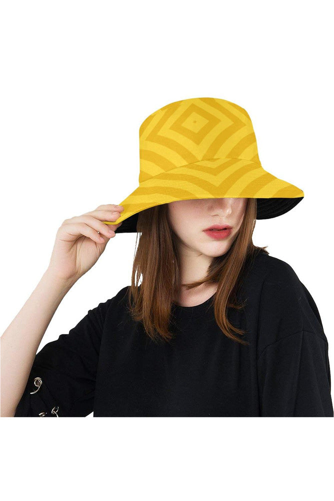 Amber Chevrons All Over Print Bucket Hat - Objet D'Art