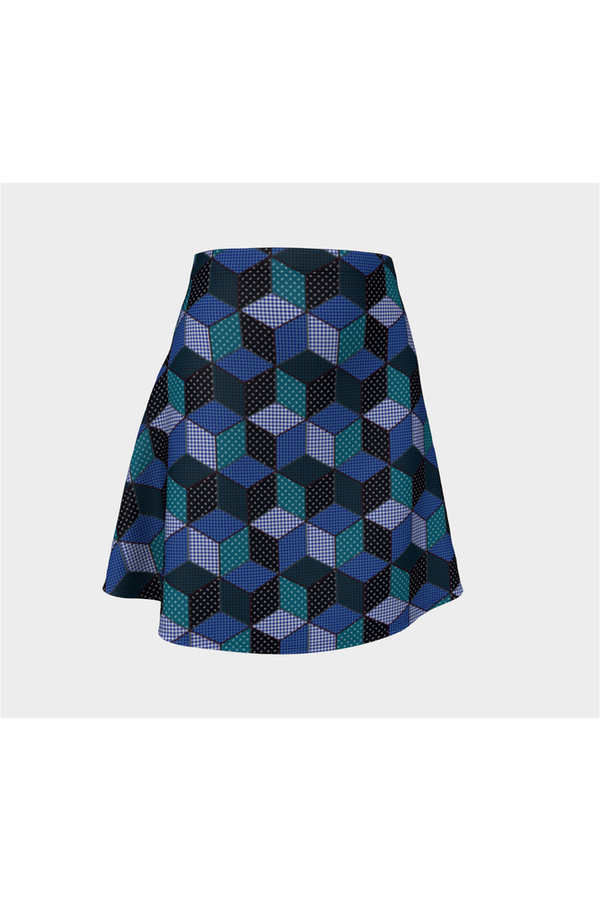 ISOClectic Blue Flare Skirt - Objet D'Art Online Retail Store