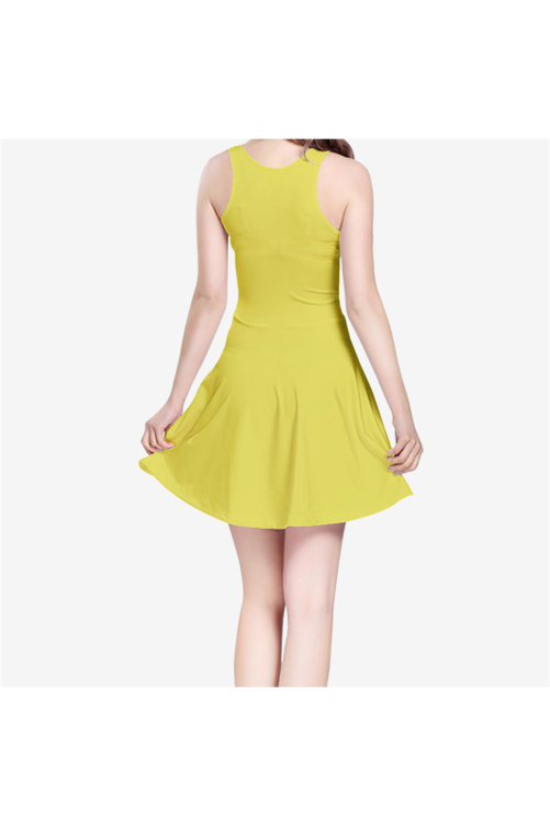 Women's Sleeveless Midi Casual Flared Skater Dress - Objet D'Art