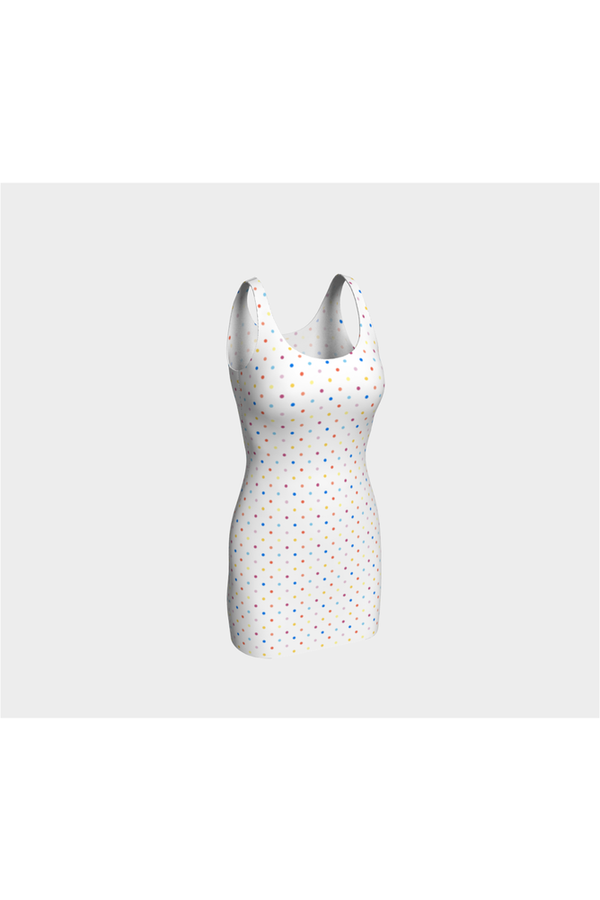 Colorful Polka Dot Bodycon Dress - Objet D'Art