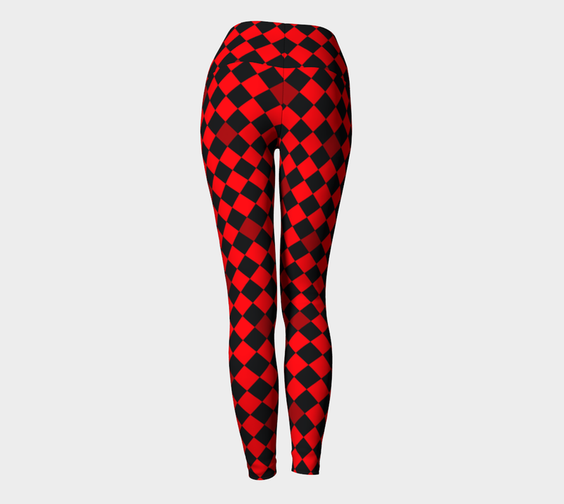 Harlequin Heights Yoga Leggings - Objet D'Art