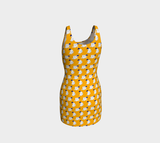 Gold Geisha Bodycon Dress - Objet D'Art