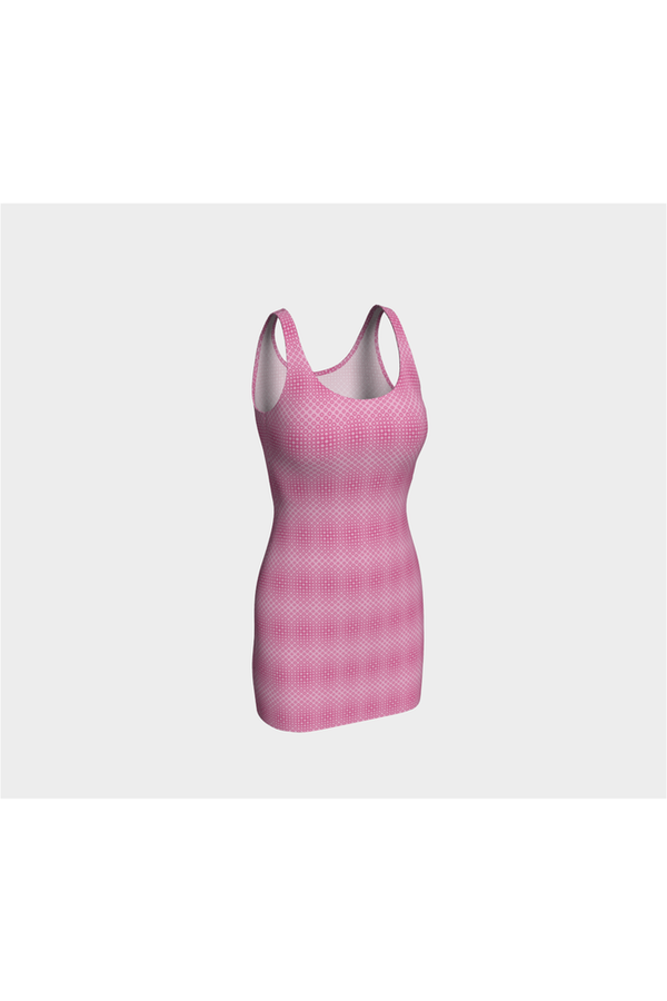 Spatial Pink Bodycon Dress - Objet D'Art