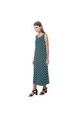 PINE BLACK V LONG DRESS Phaedra Sleeveless Open Fork Long Dress (Model D08) - Objet D'Art