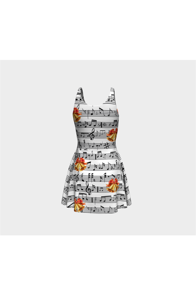 Yuletide Carols Flare Dress - Objet D'Art