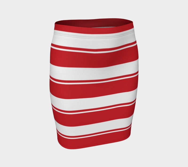 Rose Red Fitted Skirt - Objet D'Art