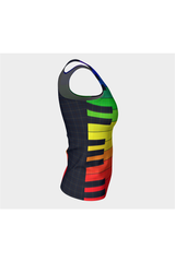 The Color of Music Fitted Tank Top - Objet D'Art