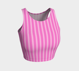 Striped Athletic Crop Top - Objet D'Art