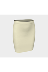 Cream Fitted Skirt - Objet D'Art