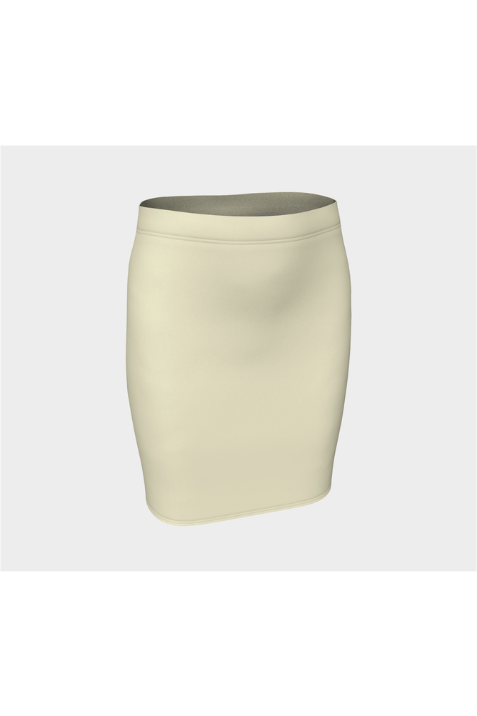 Cream Fitted Skirt - Objet D'Art