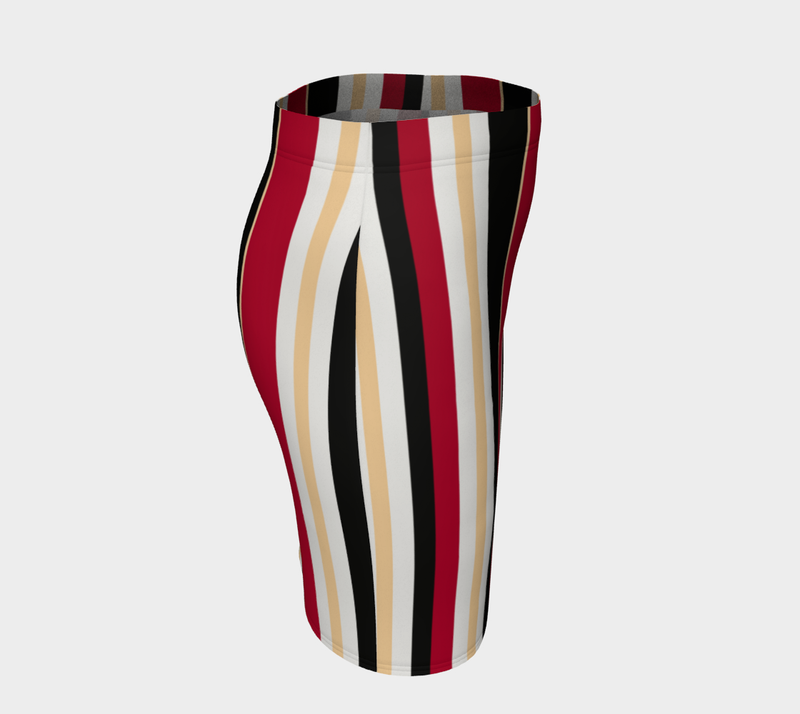 Striped Fitted Skirt - Objet D'Art