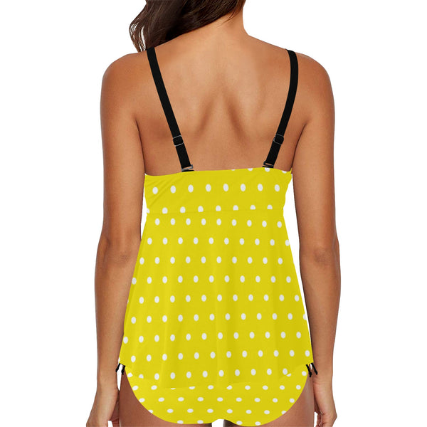 shapes colors texture art Chest Drawstring Swim Dress (Model S30) - Objet D'Art