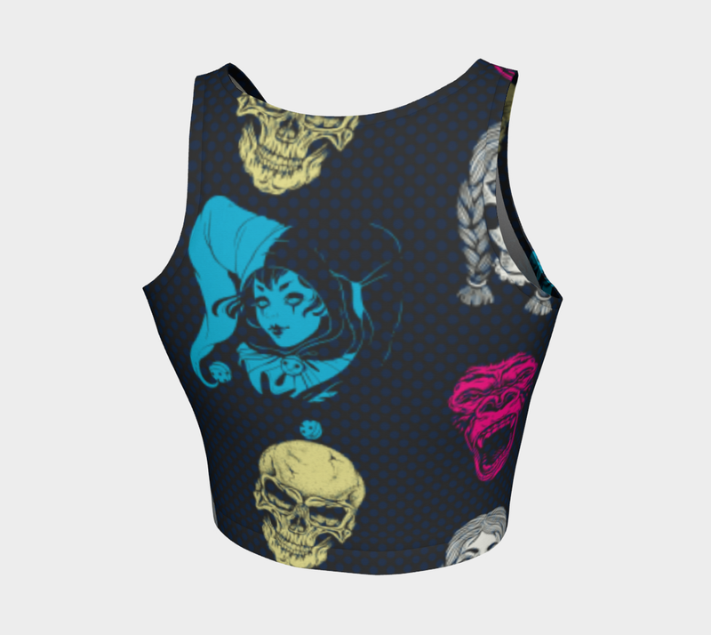 Monster Mash Athletic Crop Top - Objet D'Art