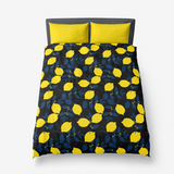 Lemon Print Microfiber Duvet Cover - Objet D'Art